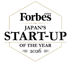 Forbes JAPAN'S START-UP OF THE YEAR 2026